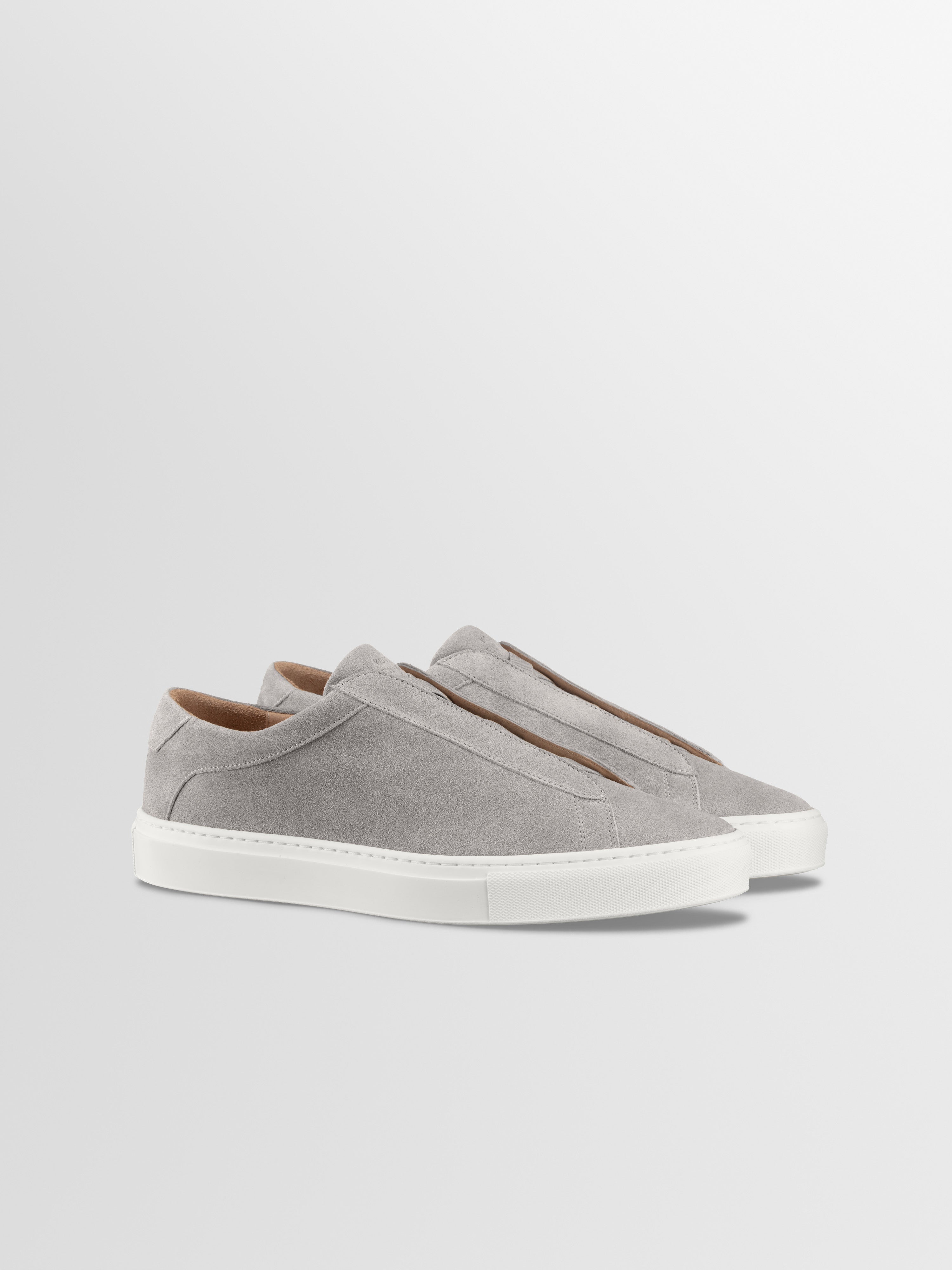 Men's Grey Suede Low-top Sneaker | Capri X in Mineral | Koio – KOIO