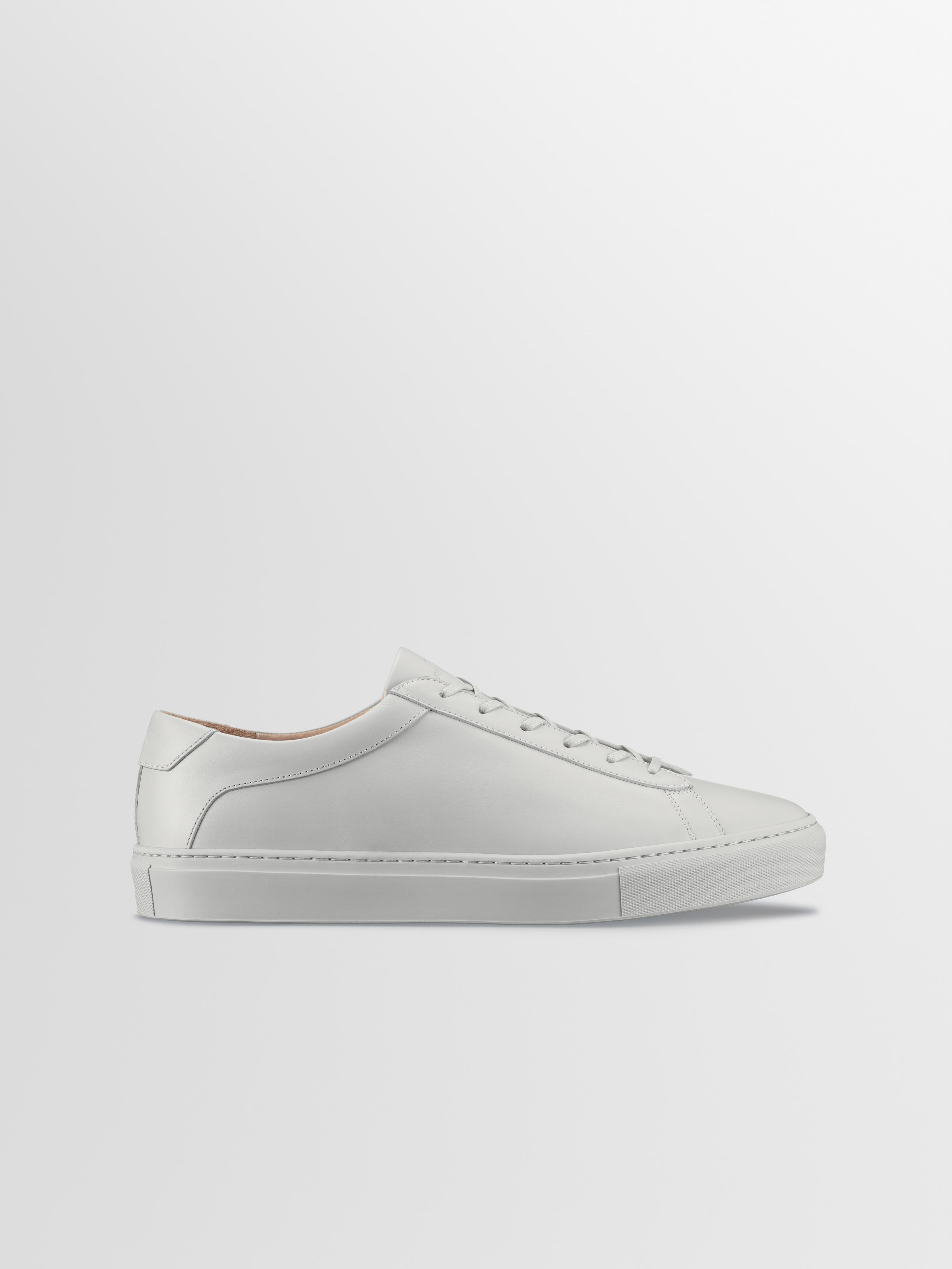 Mens white leather low top sneakers online