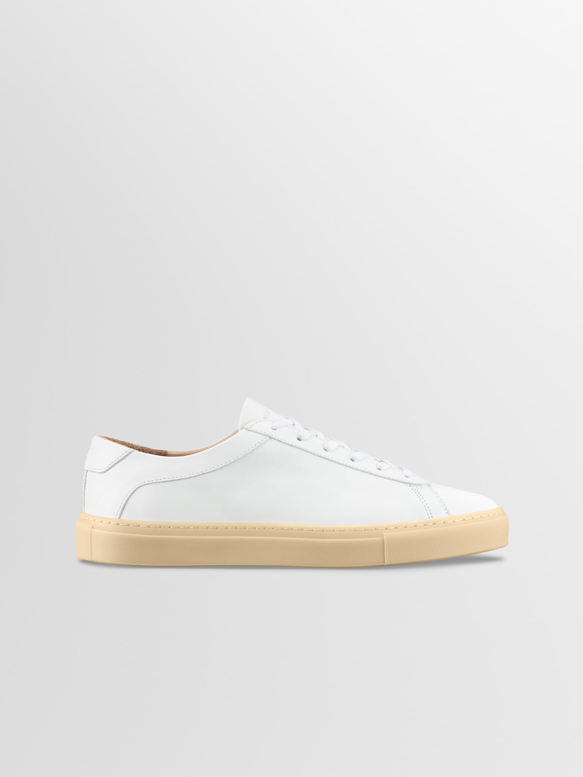 Women's White Leather Low-top Sneaker | Capri in White Gum | Koio – KOIO