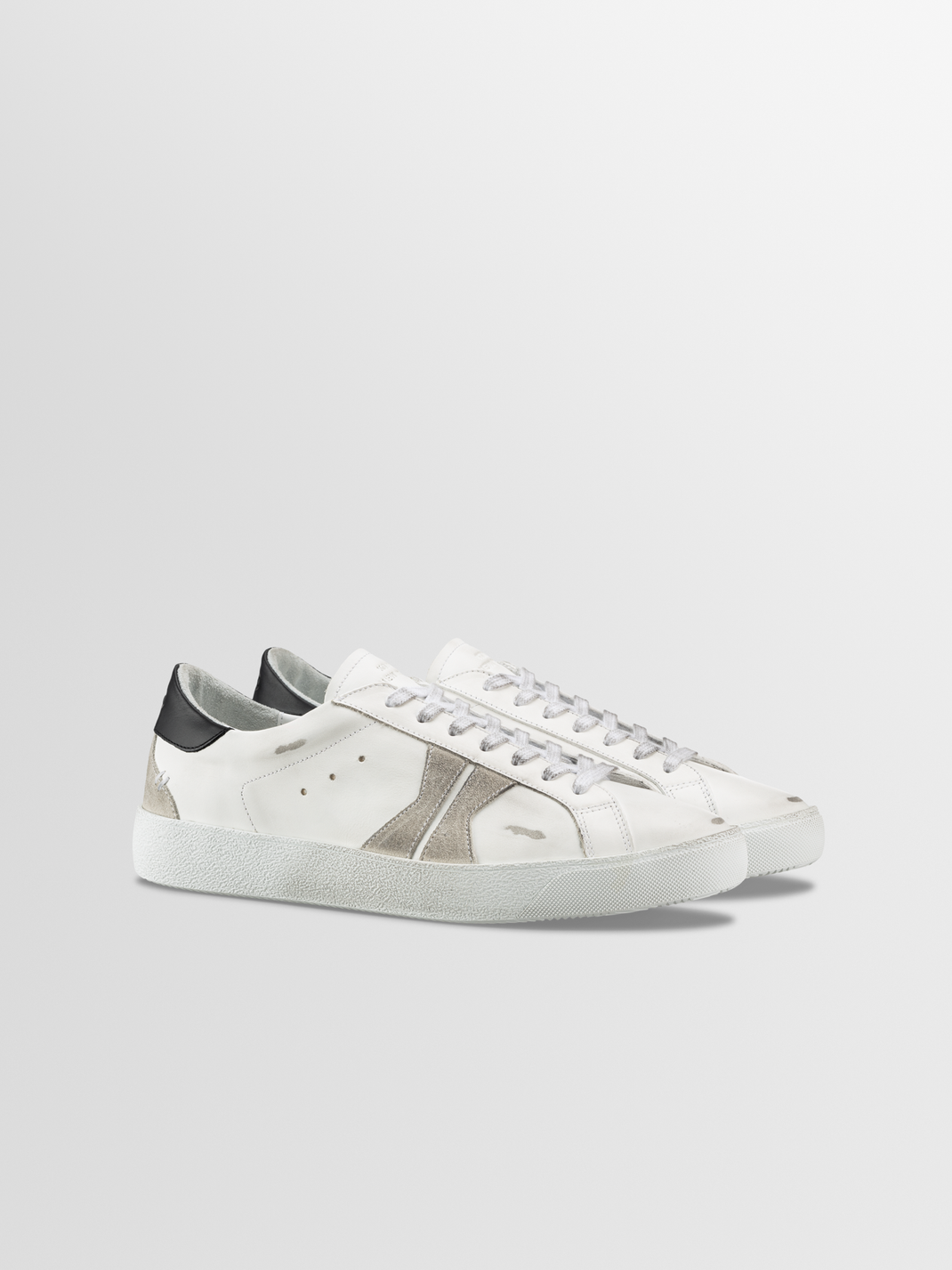 Men’s Distressed Low-top Leather Sneakers | Fabro in Lafayette | Koio ...