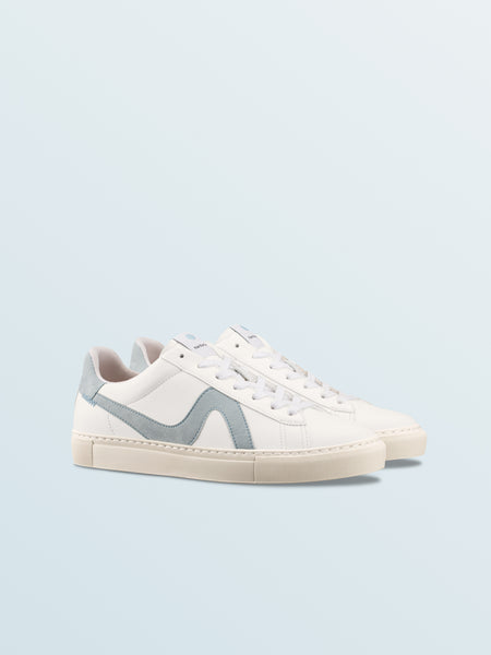 Men's Grey Vegan Sneakers | Vegan 01 in Ocean | Pale Blue Dot – KOIO