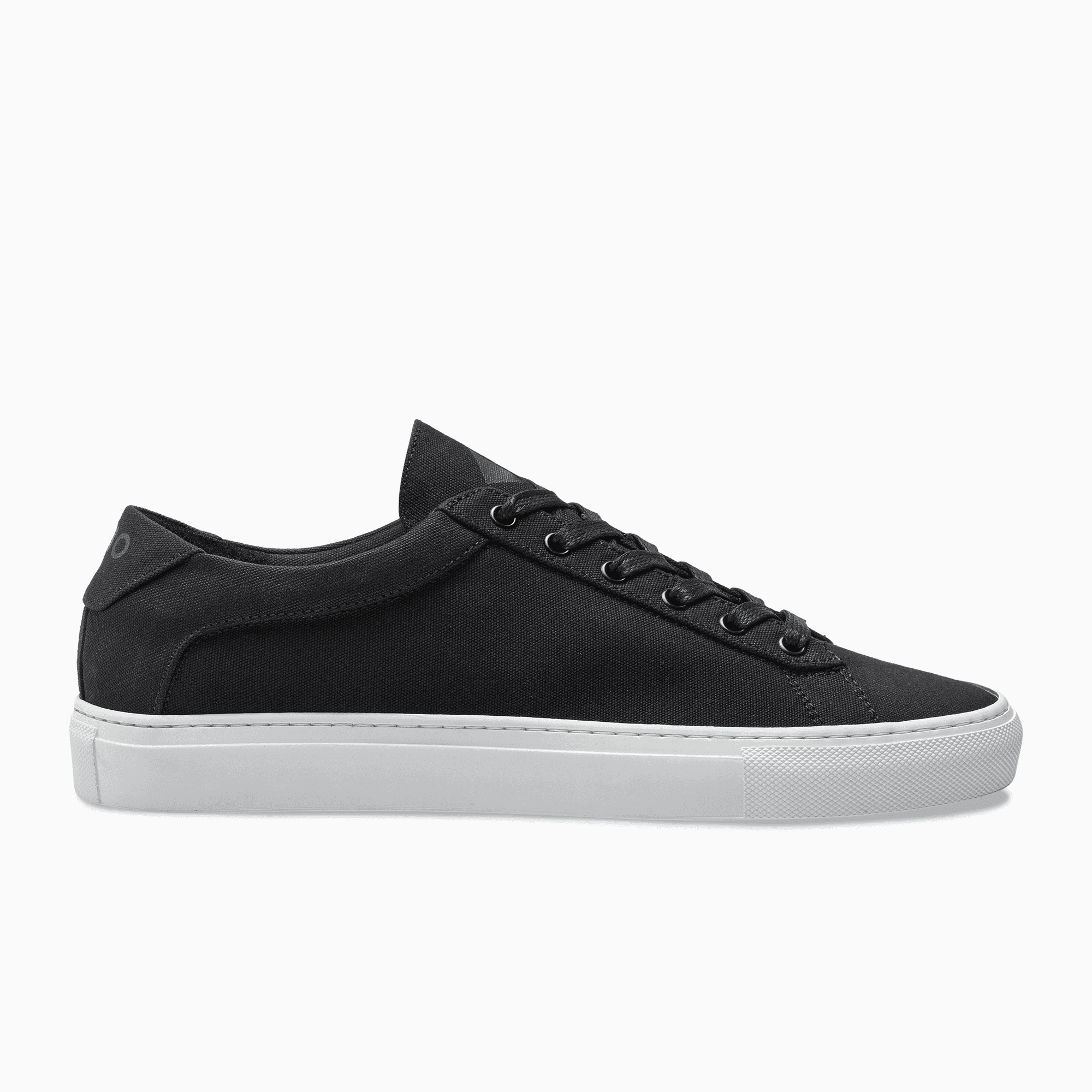 Black canvas sneakers mens on sale