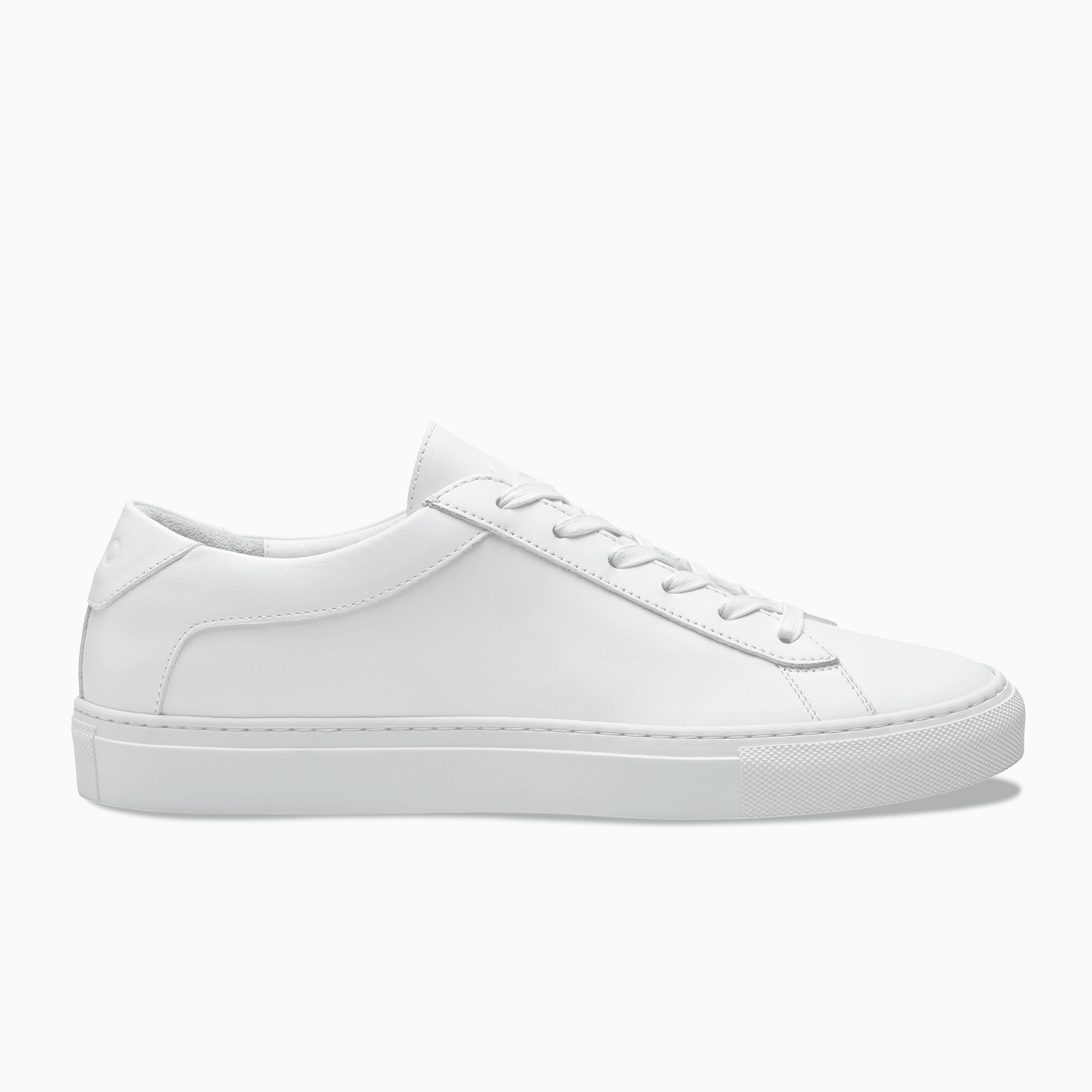 Low Top Leather Sneaker in White | Capri Triple White | KOIO