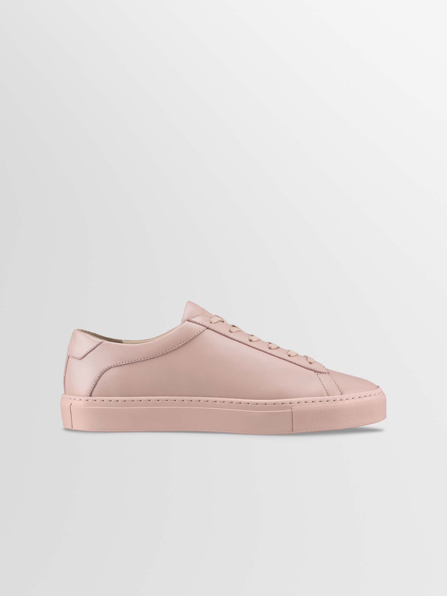 Men's Pink Low-top Leather Sneakers, Capri in Pink Quartz