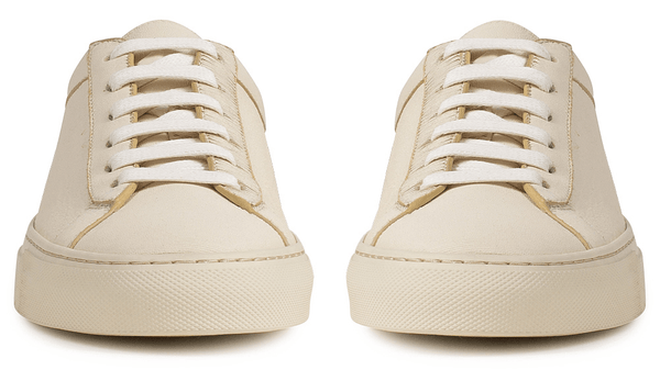 Women's Low Top Leather Sneaker in Vanilla | Capri Vaniglia – KOIO