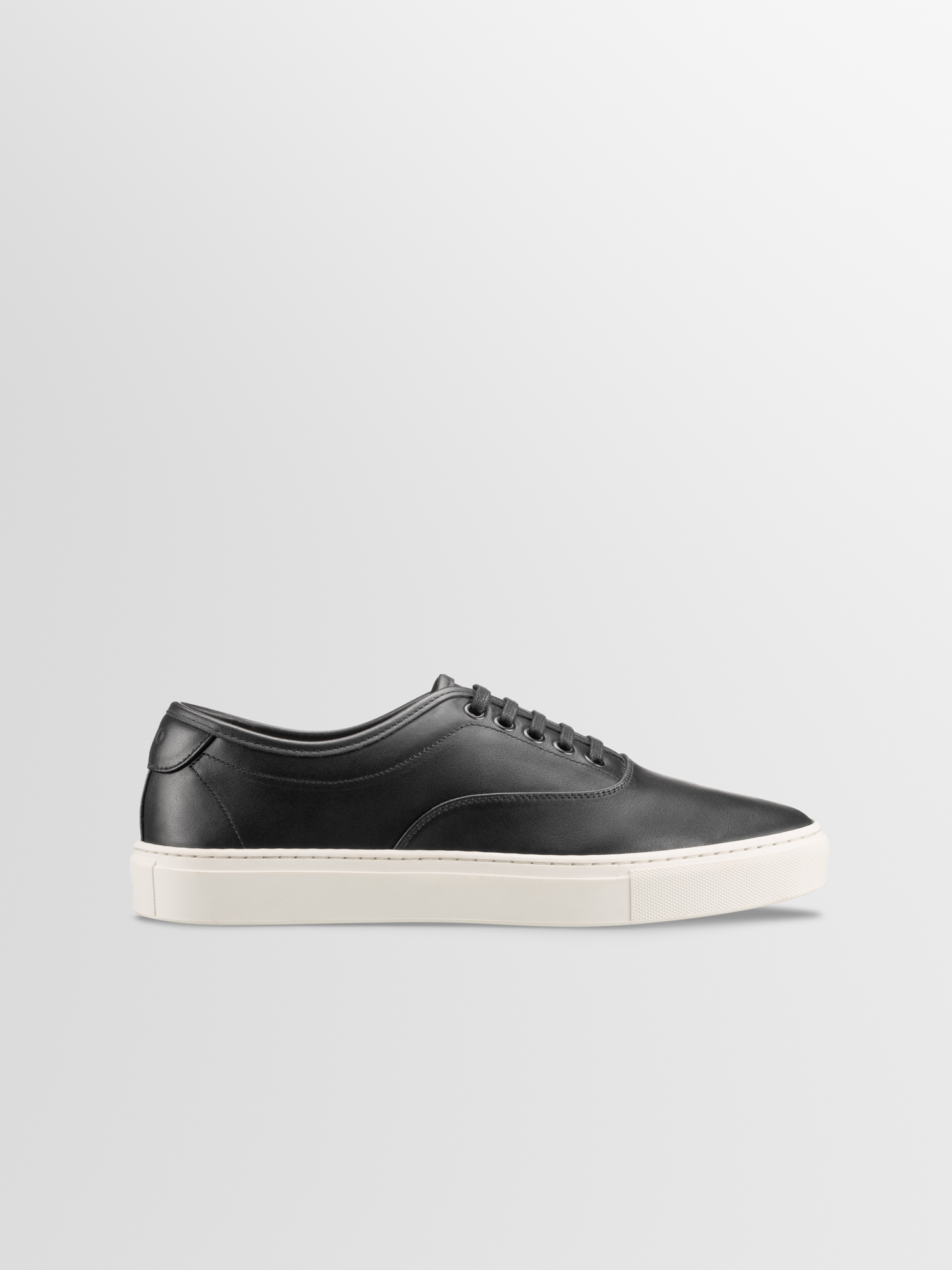 Men's Black Leather Low-top Sneaker | Portofino in Carbon | Koio – KOIO