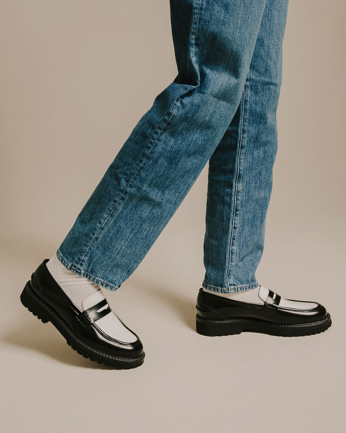 Mens on sale chunky loafers